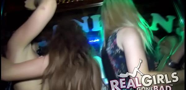  Sexy Teens get naked during a filthy bar crawl